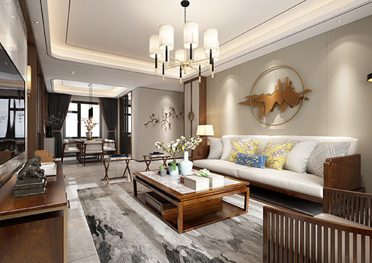 北塔書(shū)院143平米新中式風(fēng)格效果圖 北塔書(shū)院143平米新中式風(fēng)格效果圖