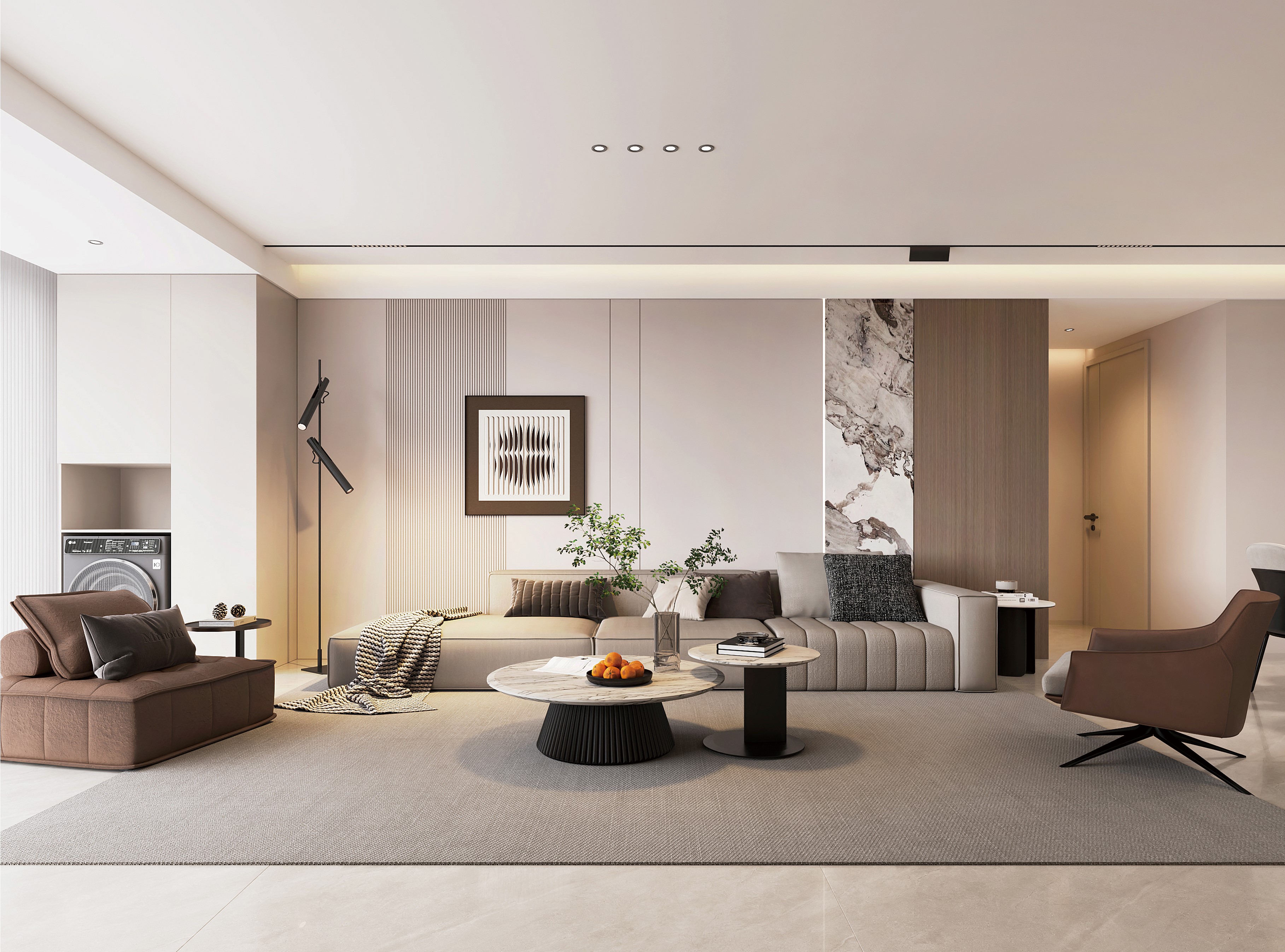 中房花語軒 | 超有腔調(diào)的137㎡現(xiàn)代風(fēng)，審美無敵了！