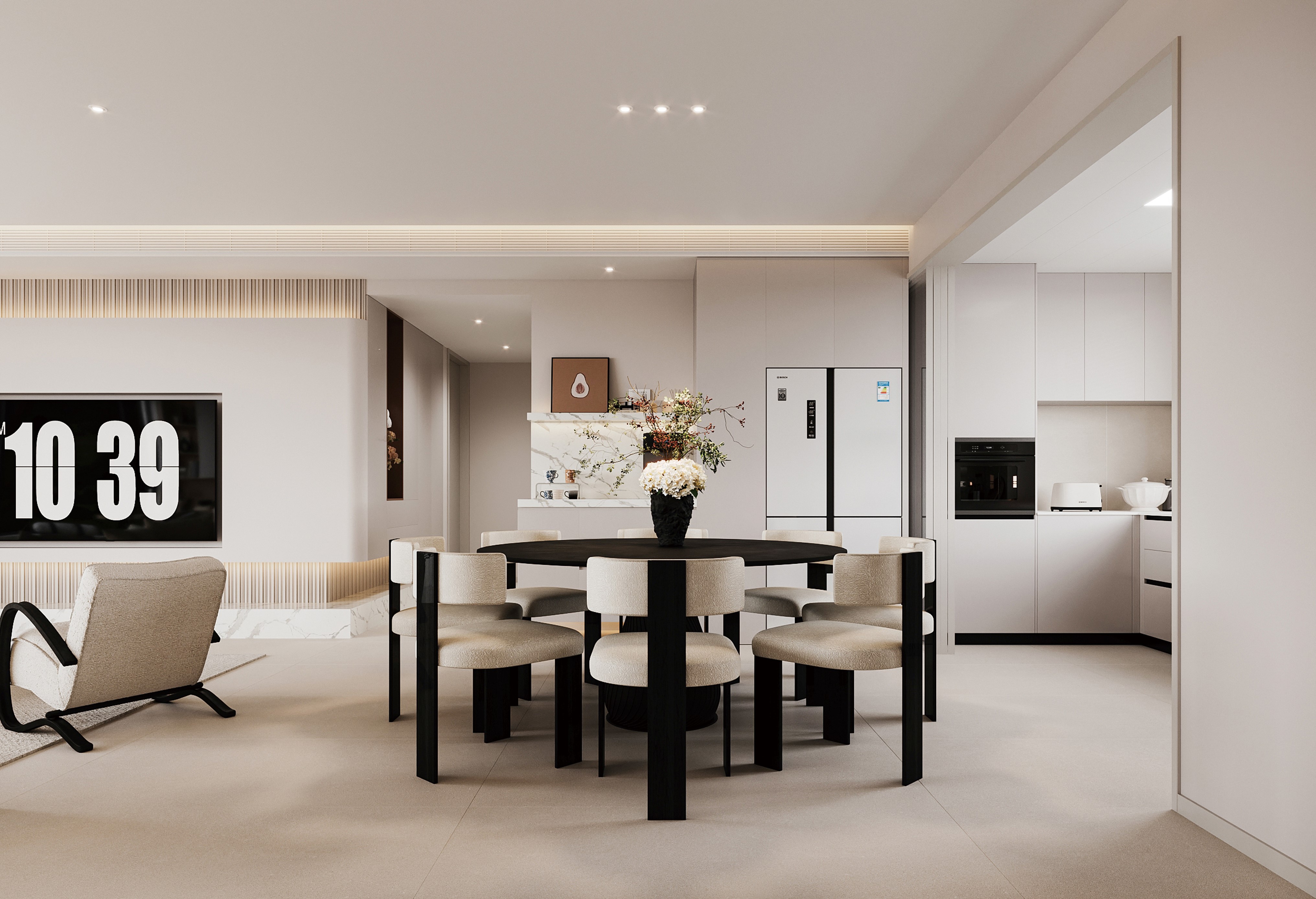 半島華府 | 143㎡詩(shī)意奶油風(fēng)，每一個(gè)細(xì)節(jié)都自帶溫柔暖意