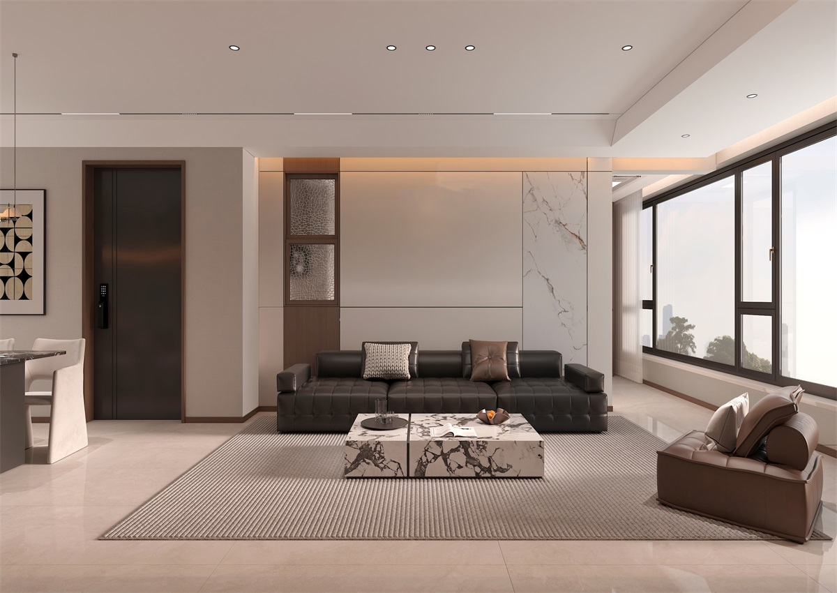 玉庭華府131㎡ | 現(xiàn)代意式+美拉德色系，濃郁棕調(diào)的電影氛圍直接封神！