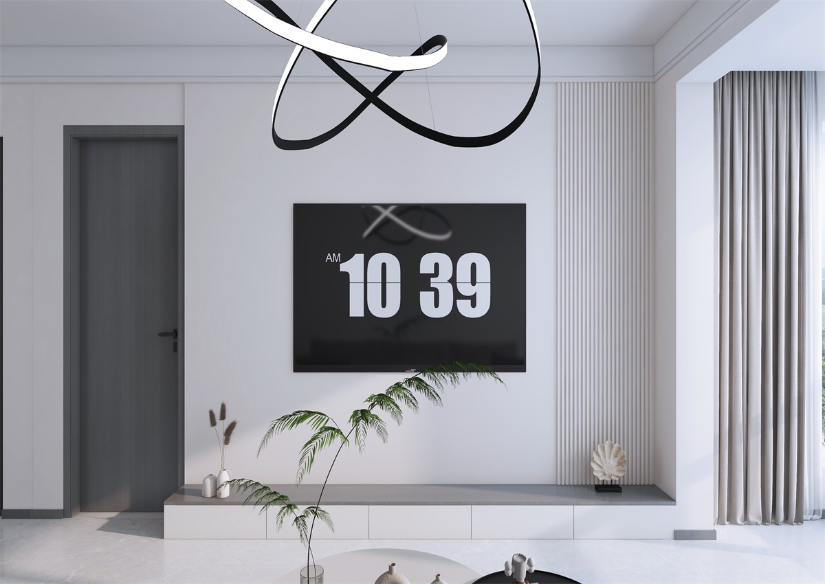 攬秀苑110㎡ | 小戶型裝修模板來(lái)了！現(xiàn)代簡(jiǎn)約風(fēng)+黑白灰百看不膩
