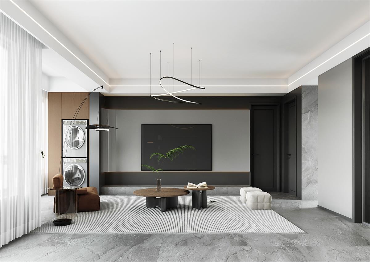 國府壹號(hào)| 驚艷！147㎡黑色簡約家，又A又颯高級(jí)感直接拉滿