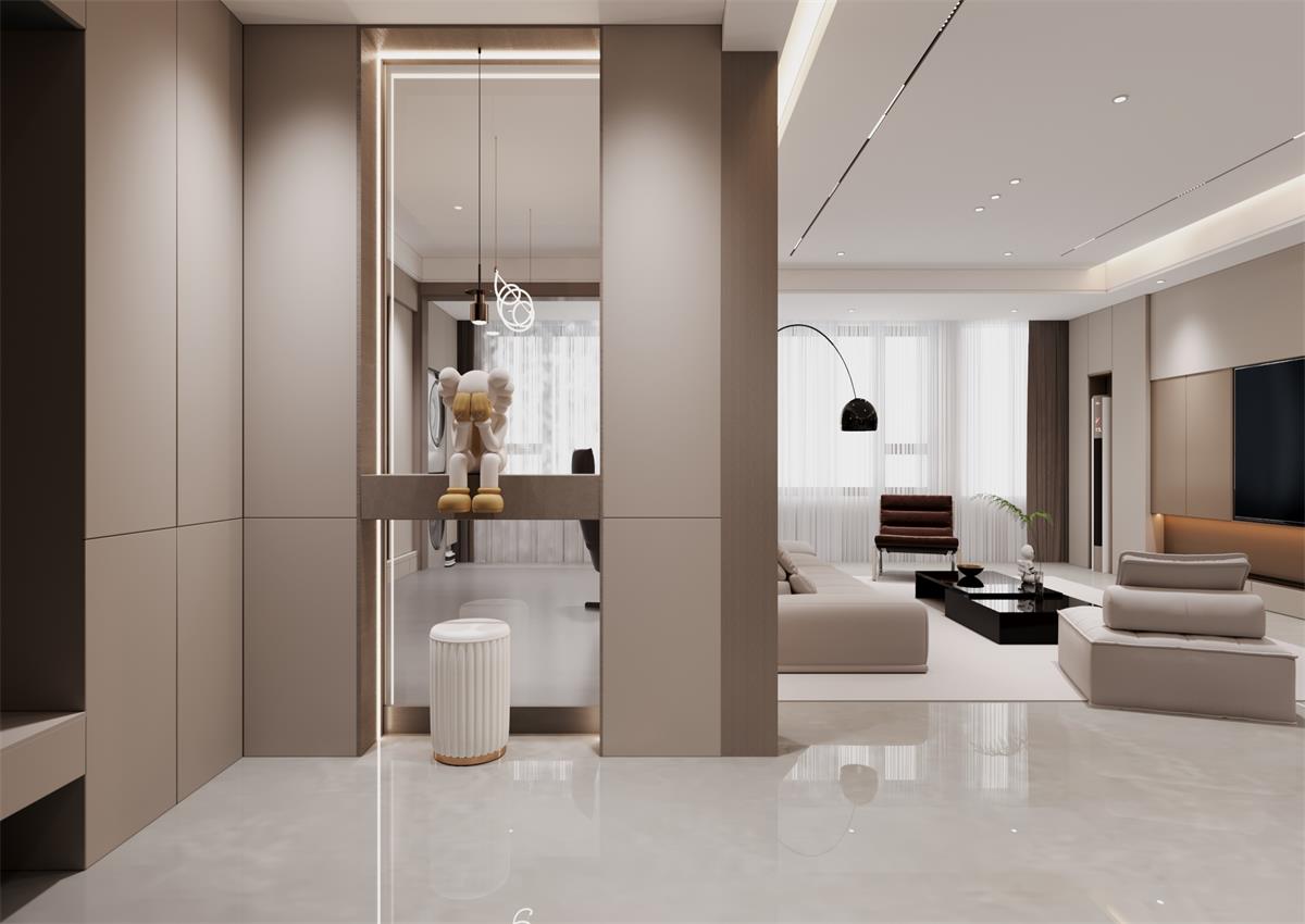 玉庭華府146㎡ | 自帶高級(jí)感的意式極簡(jiǎn)家，一進(jìn)門就想哇塞！