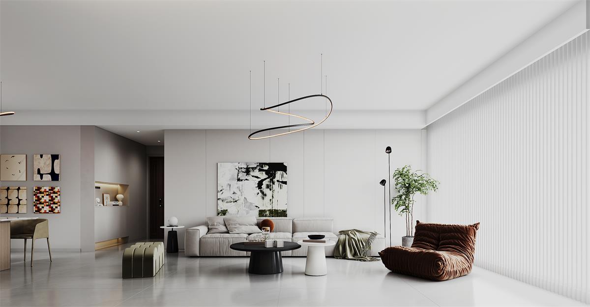 寧房云筑129㎡ | 裝修的盡頭原來是極簡！家越簡單越高級~