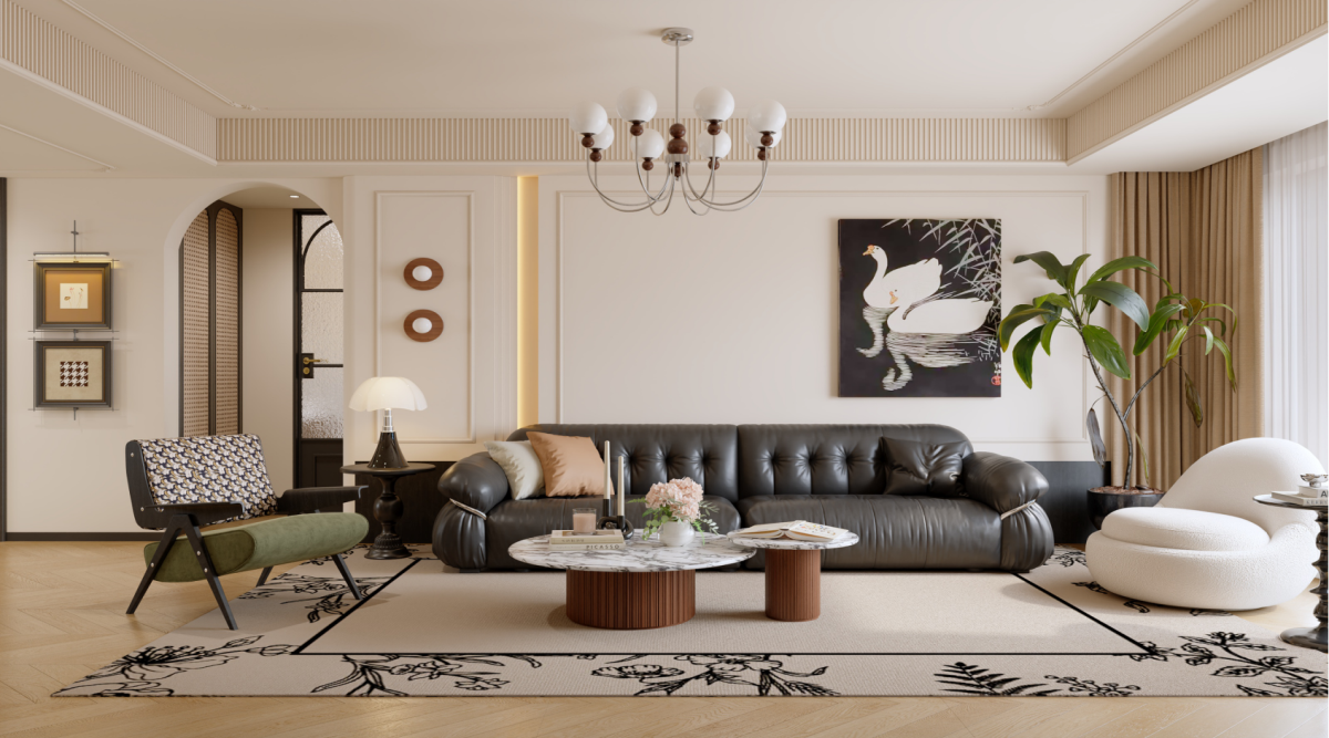 寶湖天脊162㎡ | 真愛慘了這絕美腔調(diào)的法式中古風(fēng)！回家都像在度假~