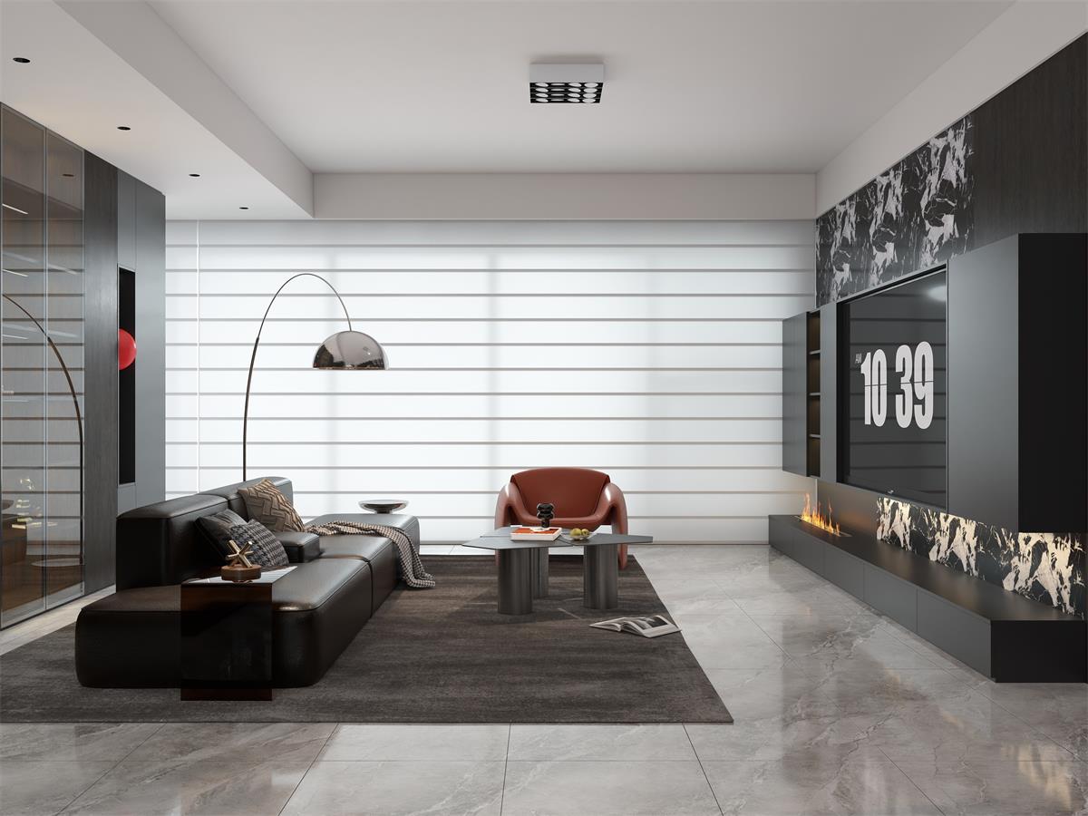 萬科錦曜 | 暗黑美學天花板！他家129㎡意式風太驚艷了！