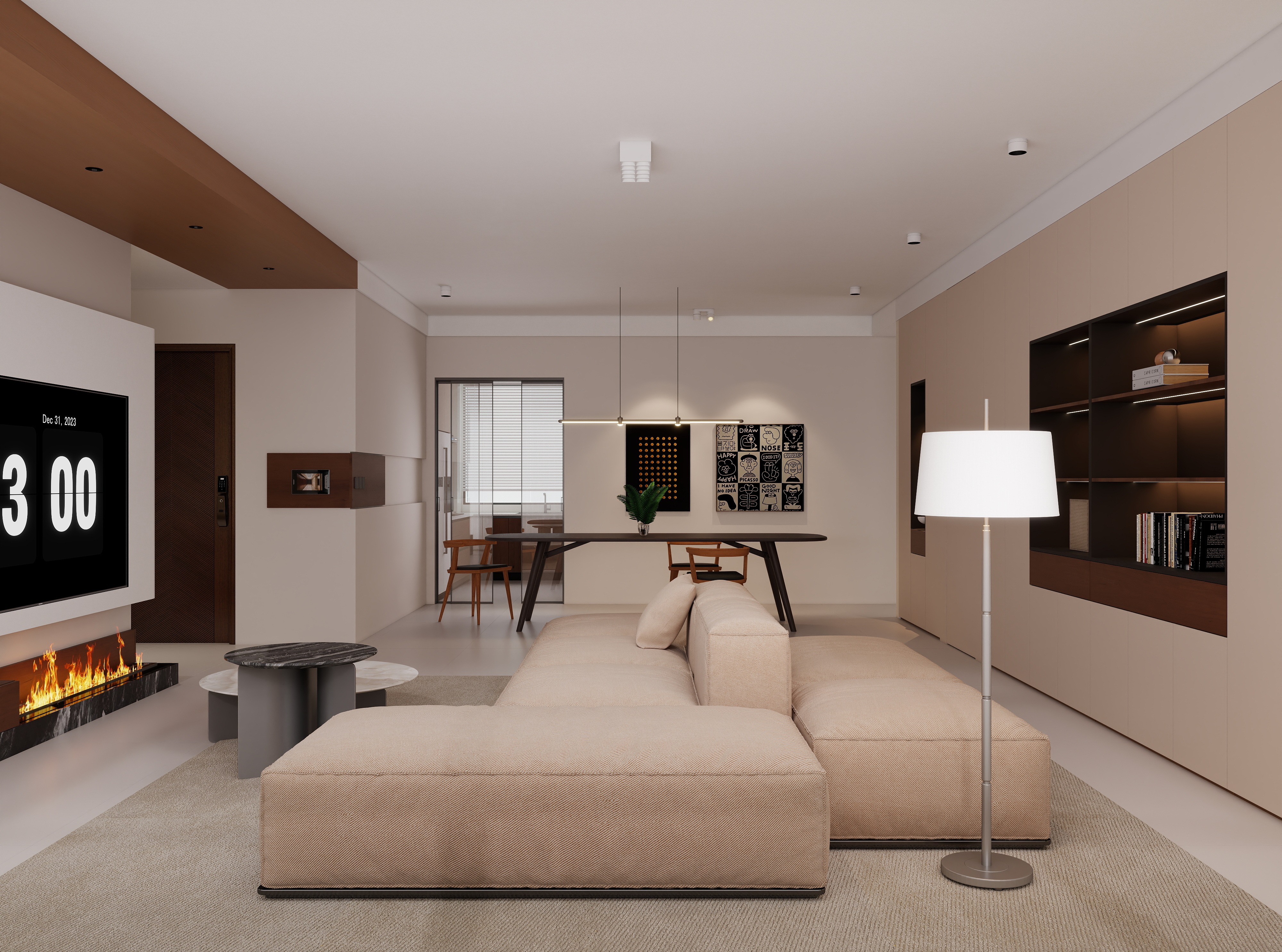 民生北府143㎡ | 極簡主義的生活哲學，在市中心過上隱居生活~