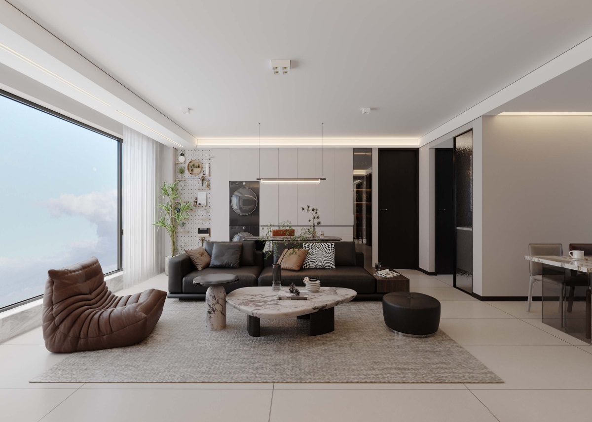 光耀上院128㎡ | 高效“去班味”的舒適現(xiàn)代風(fēng)！開啟治愈系慢生活~