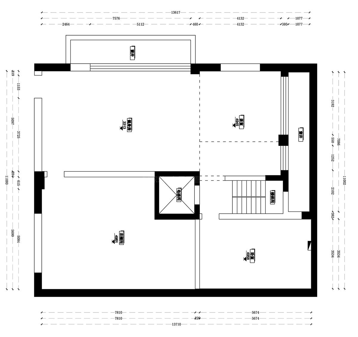 負一樓原始結構圖