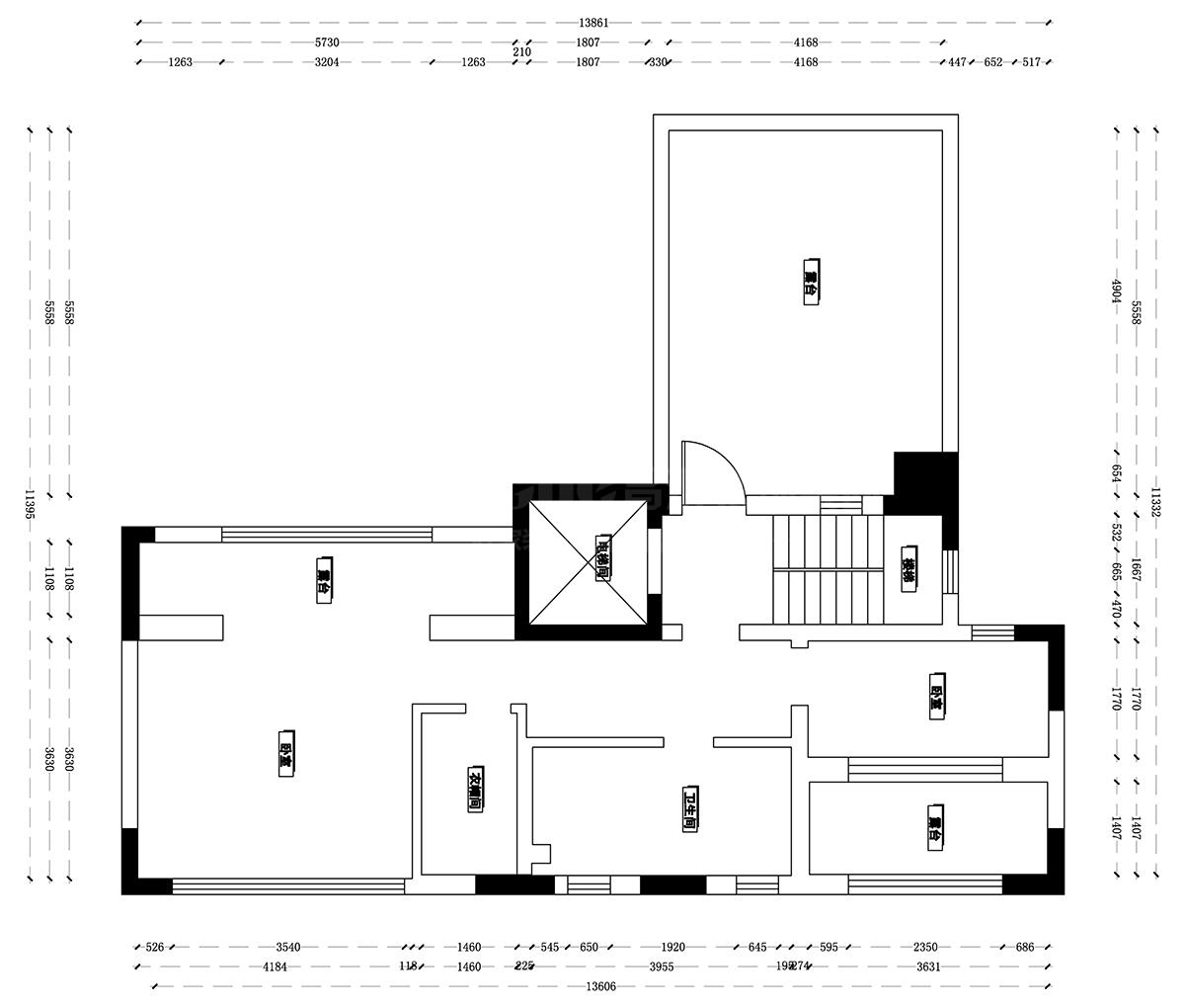 三樓原始結構圖
